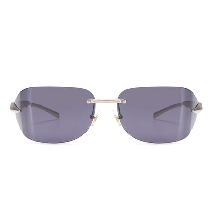 Dollger Rectangle Rimless Tinted Sunglasses
