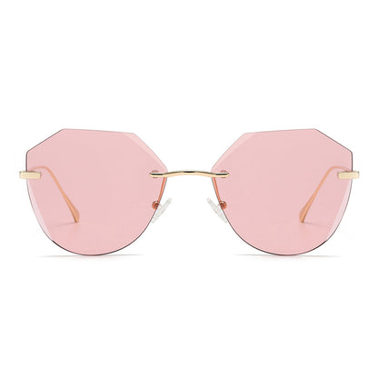 Dollger Irregular Round Tinted Sunglasses