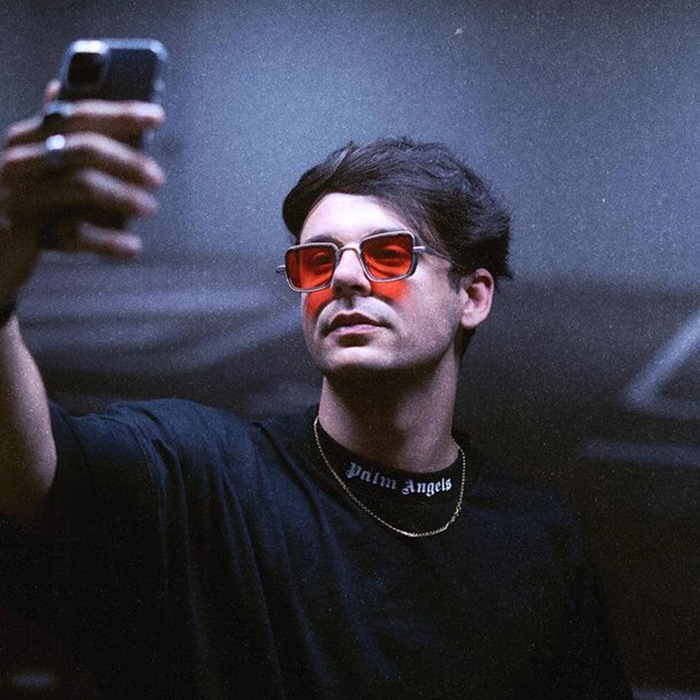 Dollger Metal Square Frame Sunglasses