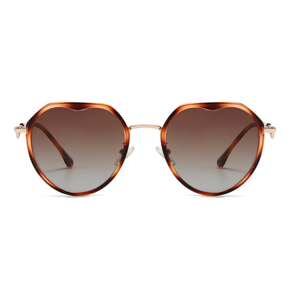 Dollger Gradient Lens  Round Sunglasses