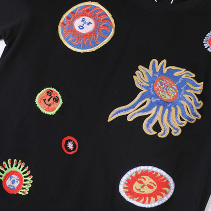 New full-embroidery t-shirt