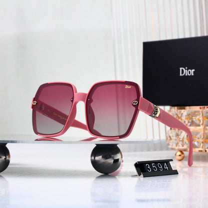 Half Frame Square Gradient Sunglasses