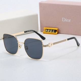 Classic Gradient Two-Tone Metal Sunglasses