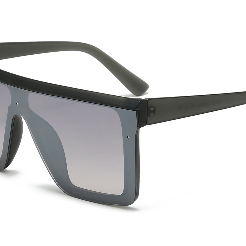 Dollger Black Rectangle Aviator Sunglasses