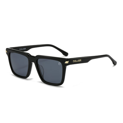 Dollger Square  Hipster Acetate Square Tinted Sunglasses