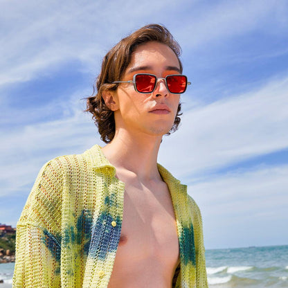 Dollger Metal Square Frame Sunglasses