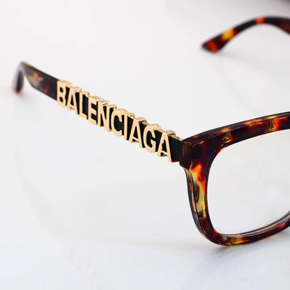 Metal Alphabet Border Eyewear