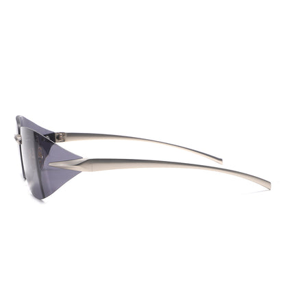 Dollger Rectangle Rimless Tinted Sunglasses
