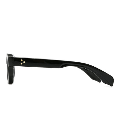 Dollger Acetate Rectangle Full-Rim Tinted Sunglasses