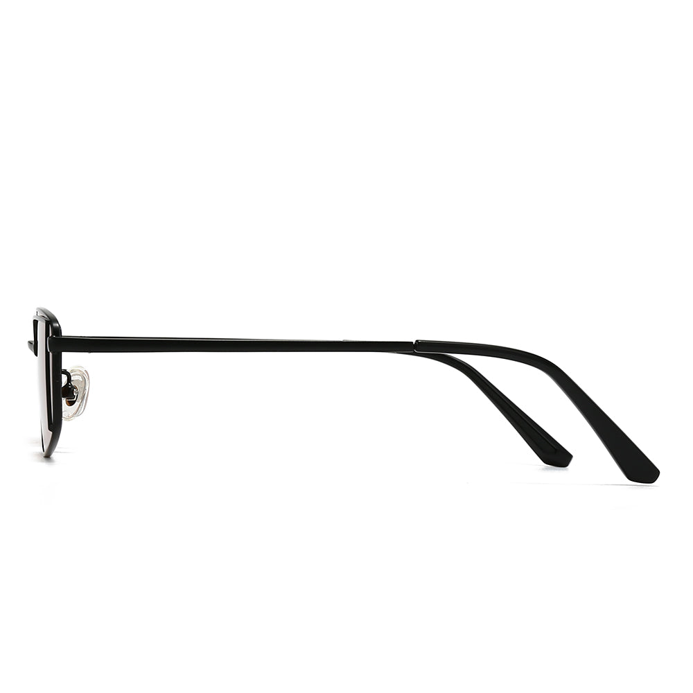 Dollger Rectangular Metal Tinted Sunglasses