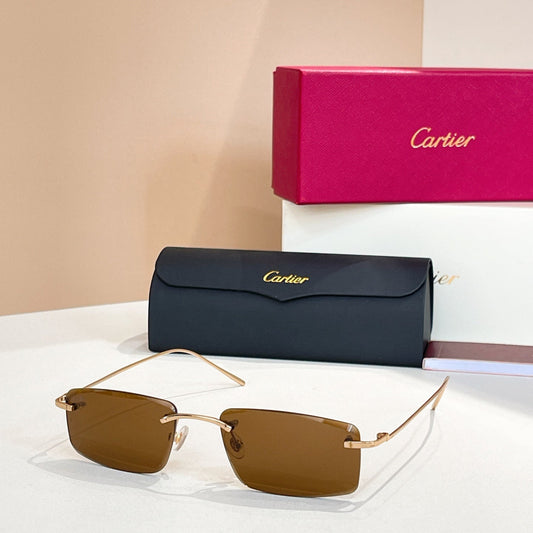 New frameless square sunglasses