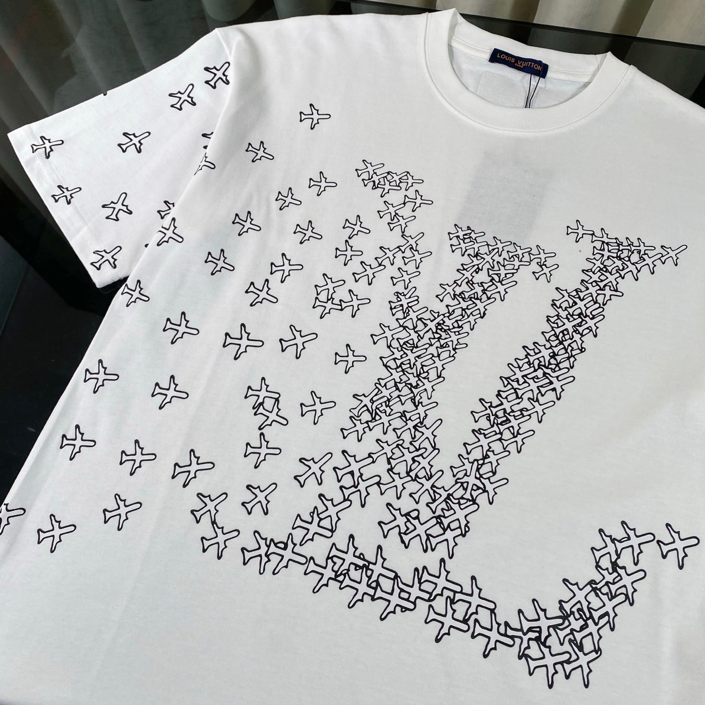 New small plane printing t-shirt