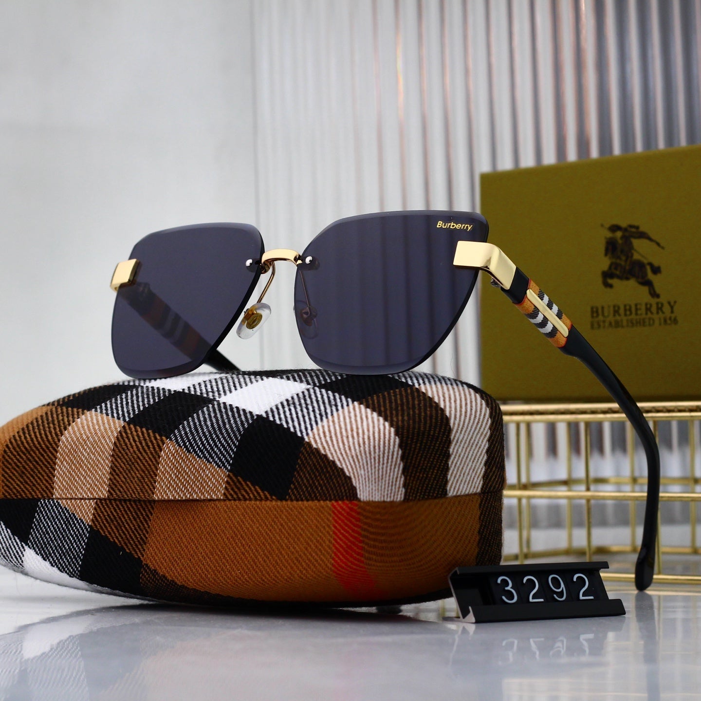 Frameless Metal Gradient Sunglasses