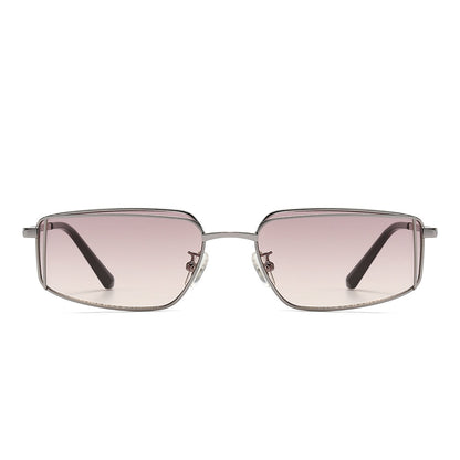 Dollger Rectangular Metal Tinted Sunglasses