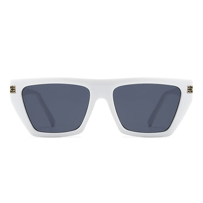 Dollger Thick Geek-Chic Geometric Tinted Sunglasses