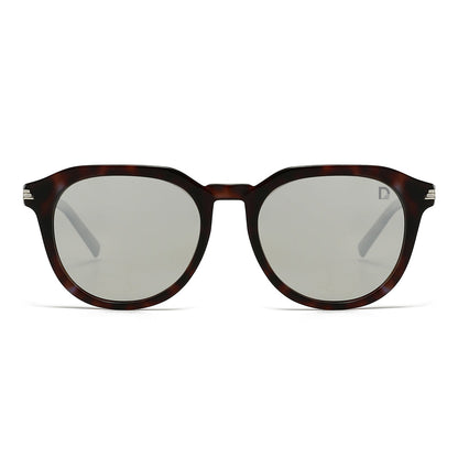 Dollger Black Retro-Vintage Round Tinted Sunglasses