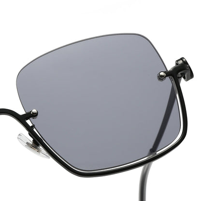 Dollger Square Semi-Rimless Tinted Sunglasses