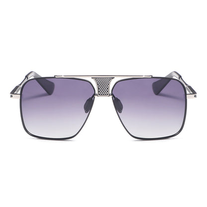 Dollger Square Aviator Metal Sunglasses