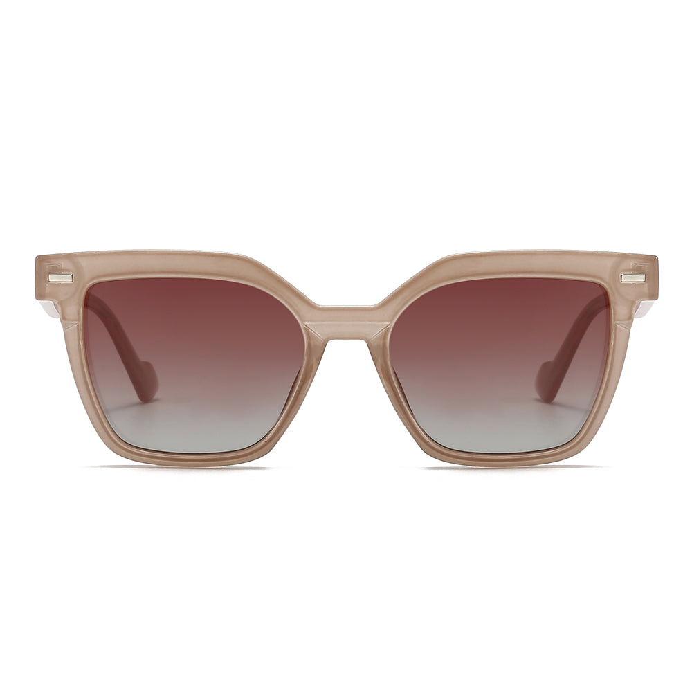 Dollger Wide Thick Square Tinted Sunglasses