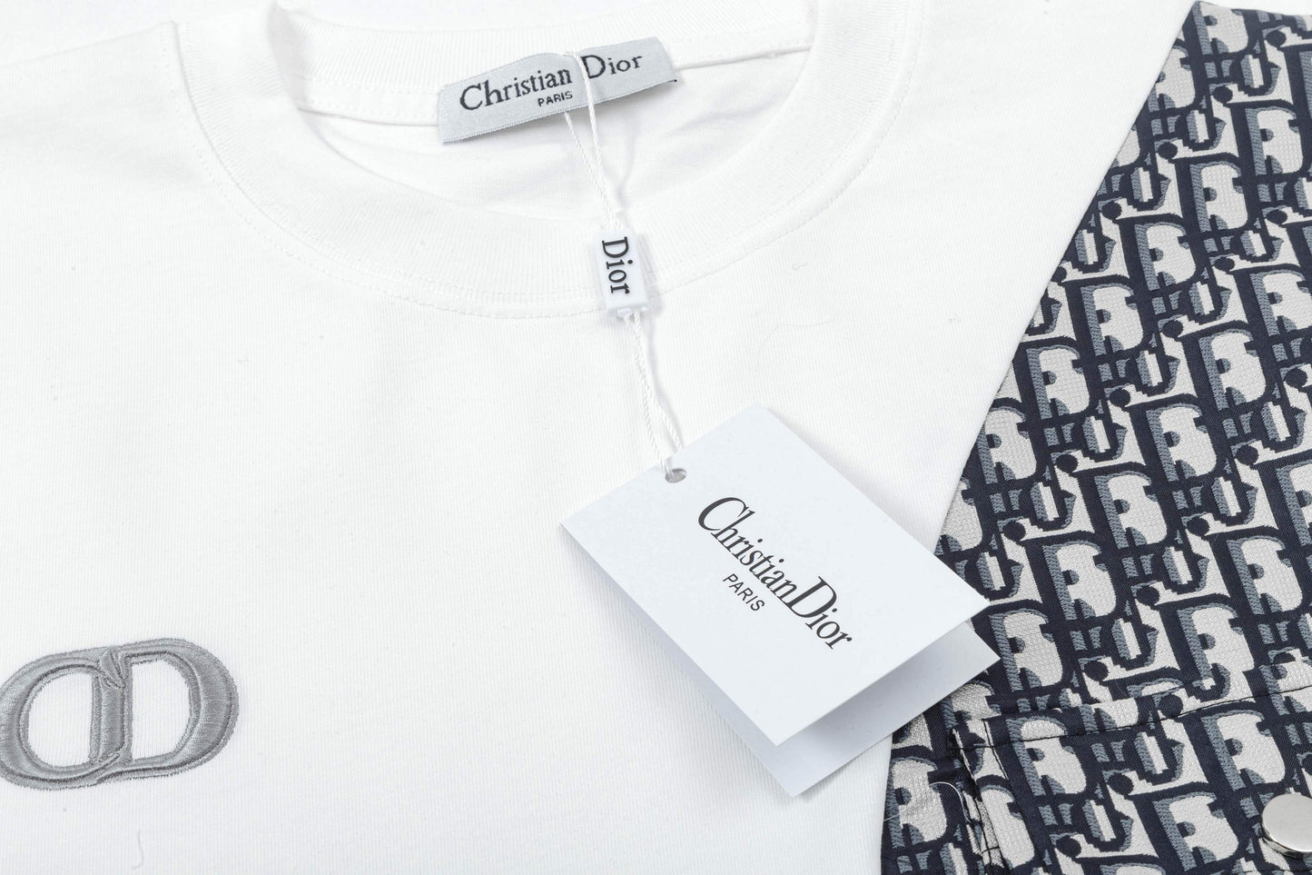 New embroidery splicing t-shirt