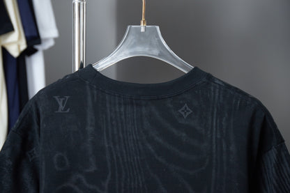Corrugated texture printing t-shirt