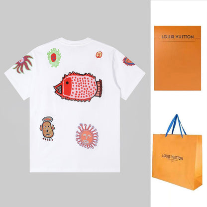 New full-embroidery t-shirt