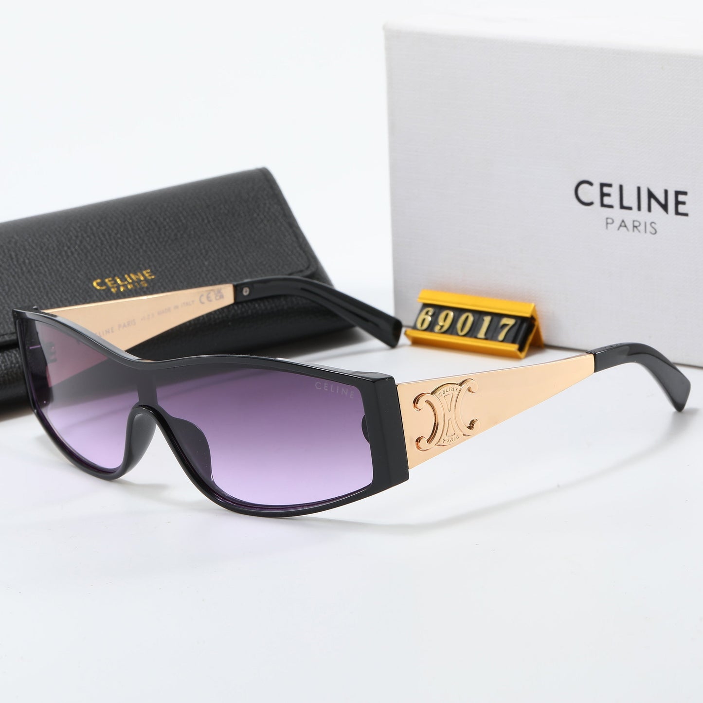 7 colors new integrated lens metal frame sunglasses  69017