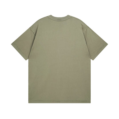 Embroidery wash t-shirt