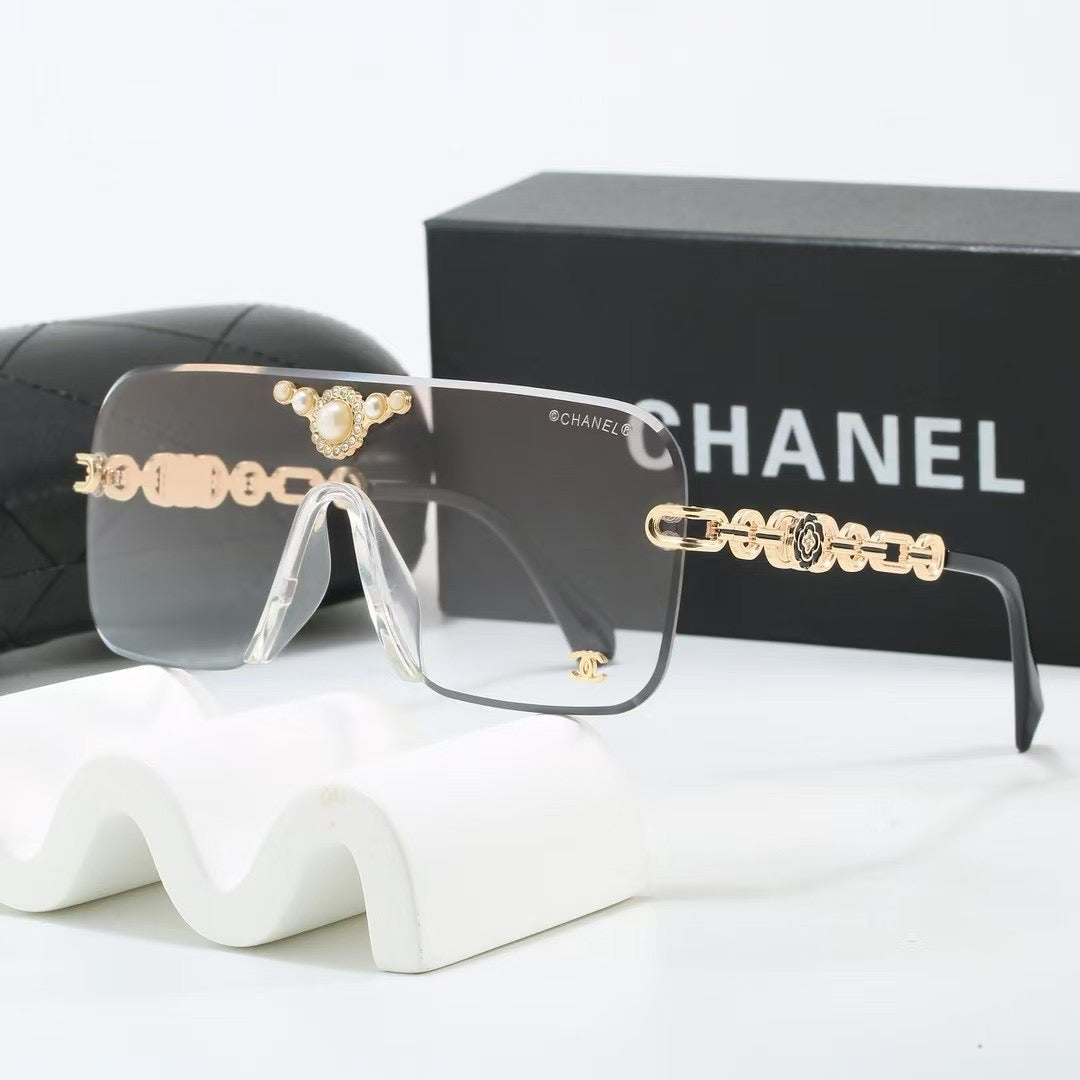 Half frame metal sunglasses