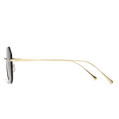 Dollger Irregular Round Tinted Sunglasses