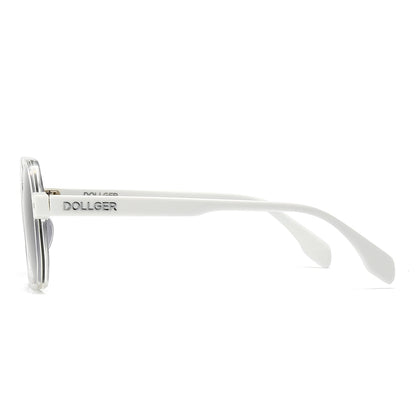 Dollger Hipster Square Full-Rim Sunglasses