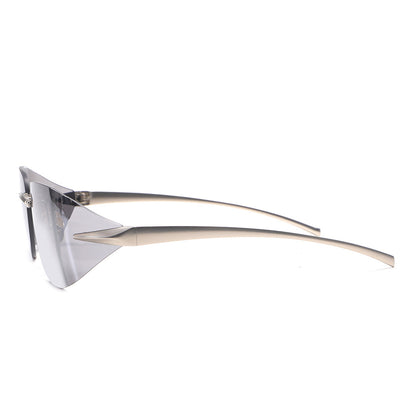 Dollger Rectangle Rimless Tinted Sunglasses