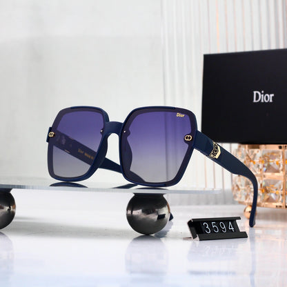 Half Frame Square Gradient Sunglasses