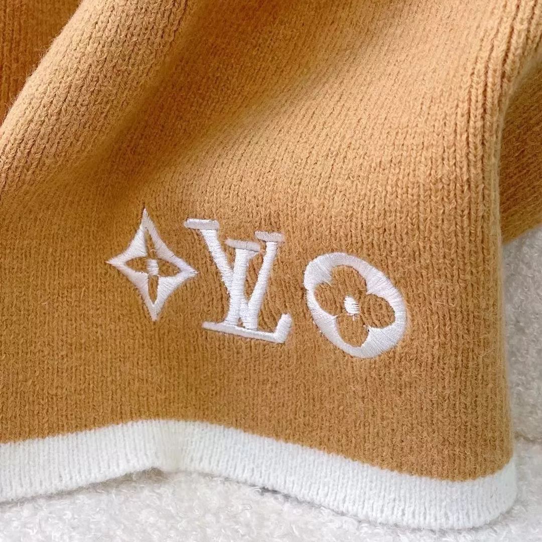 Solid Embroidered Monogram Scarf