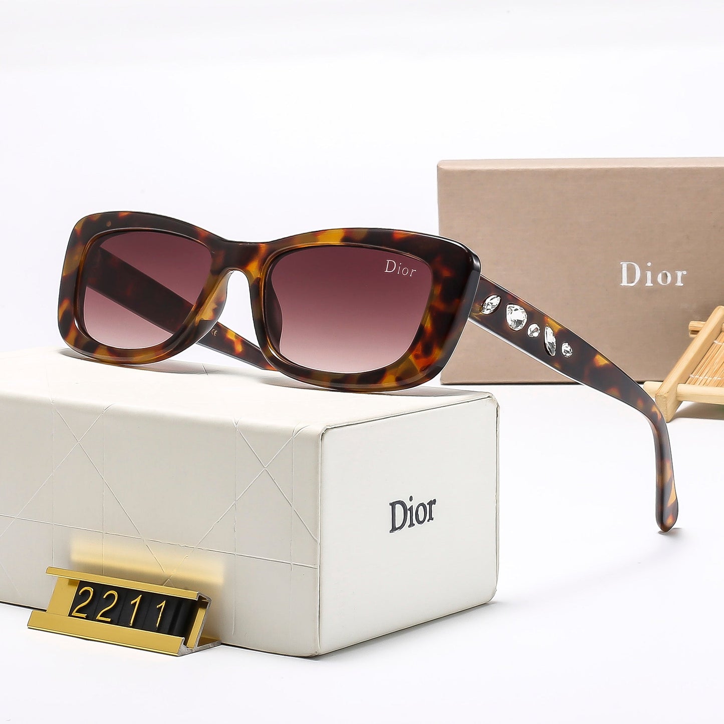 6 colors trendy HD lens sunglasses  2211