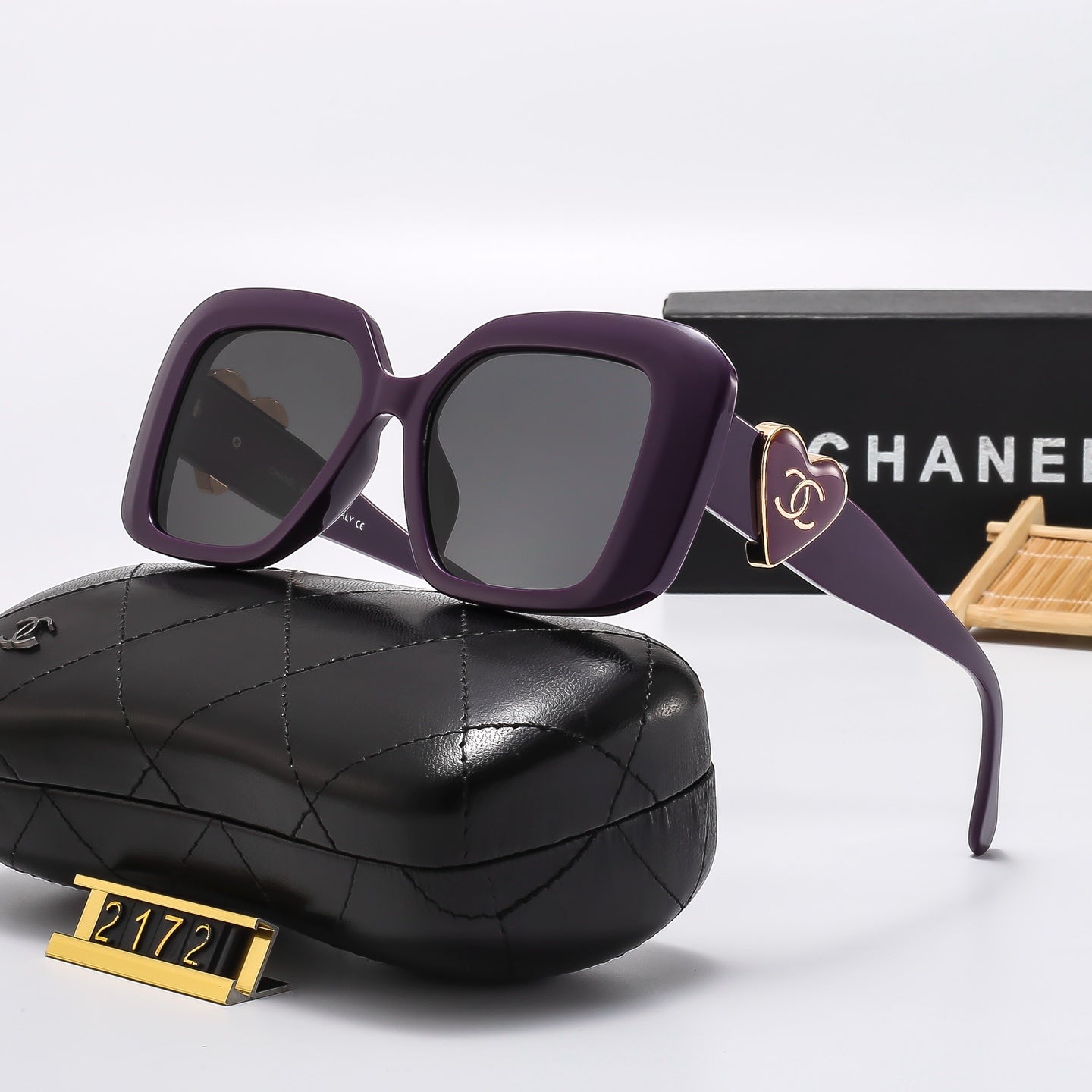 6 Colors Square Frame HD Lens Sunglasses  2172