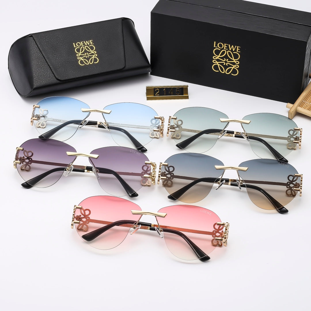 Multicolor trendy plain sunglasses  2145