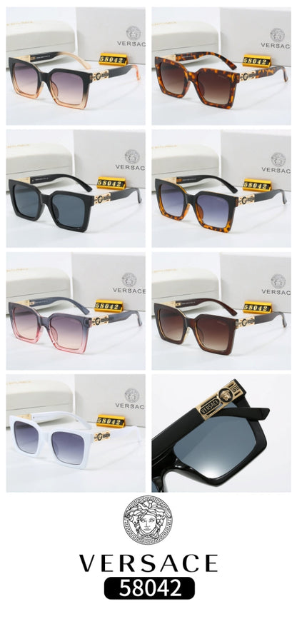 5 Color Trendy Square Frame Sunglasses  58042