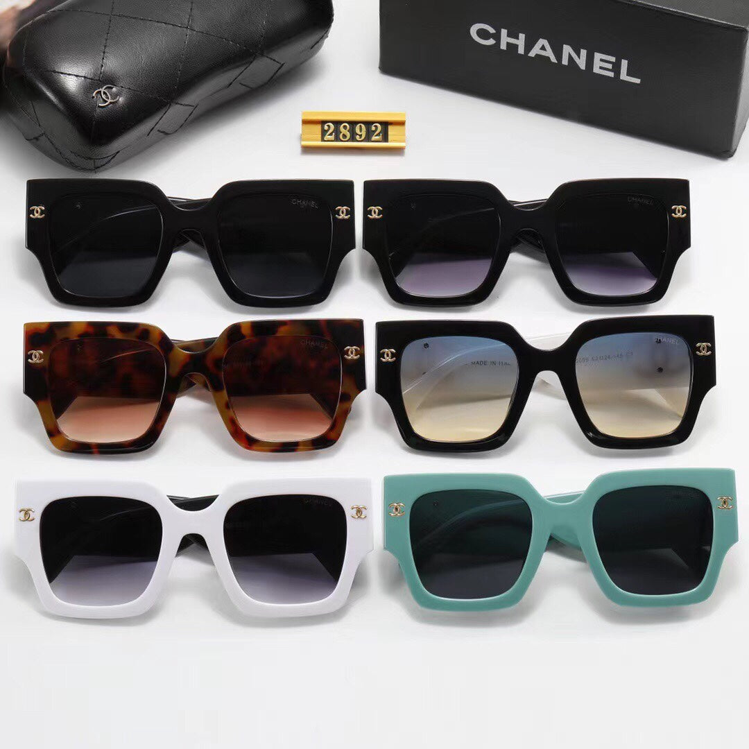 6 Colors Fashion Frame Big LOGO Sunglasses  2892