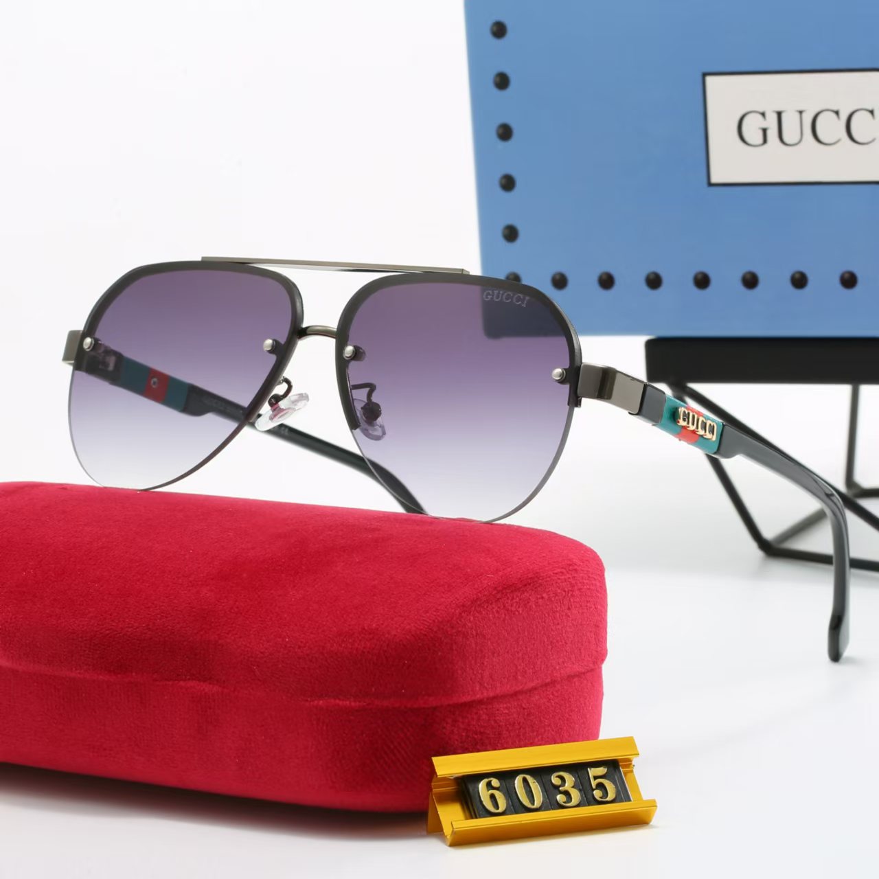 7 colors plain sunglasses 6035