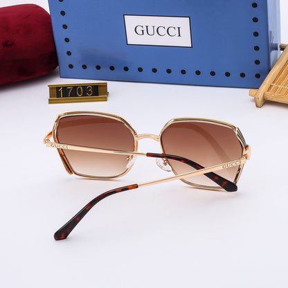 4-color trendy plain sunglasses   1703