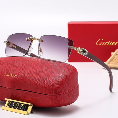 6 colors new style sunglasses for men and women 2107