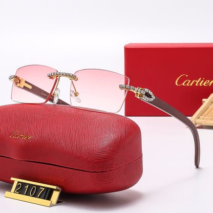 6 colors new style sunglasses for men and women 2107