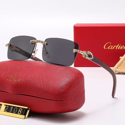 6 colors new style sunglasses for men and women 2107