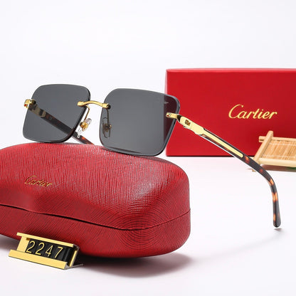 5 colors new frameless plain sunglasses 2246