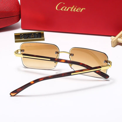 5 colors new frameless plain sunglasses 2246