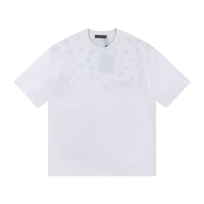 New embroidery splicing t-shirt
