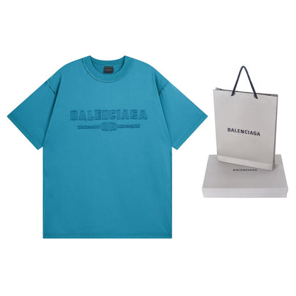 Embroidery wash t-shirt