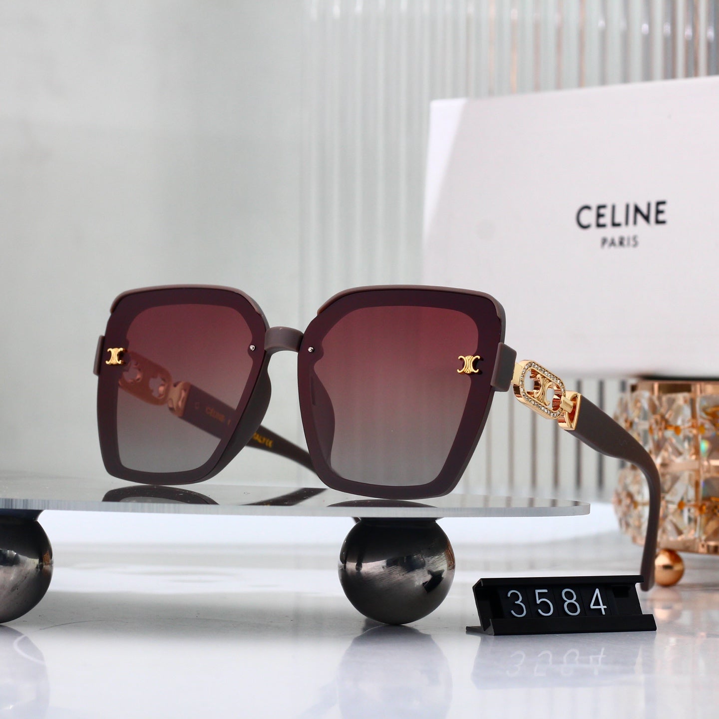 New Full Frame Square Sunglasses