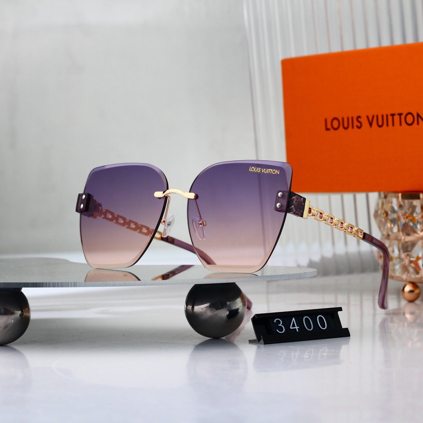 New Frameless Metal Sunglasses
